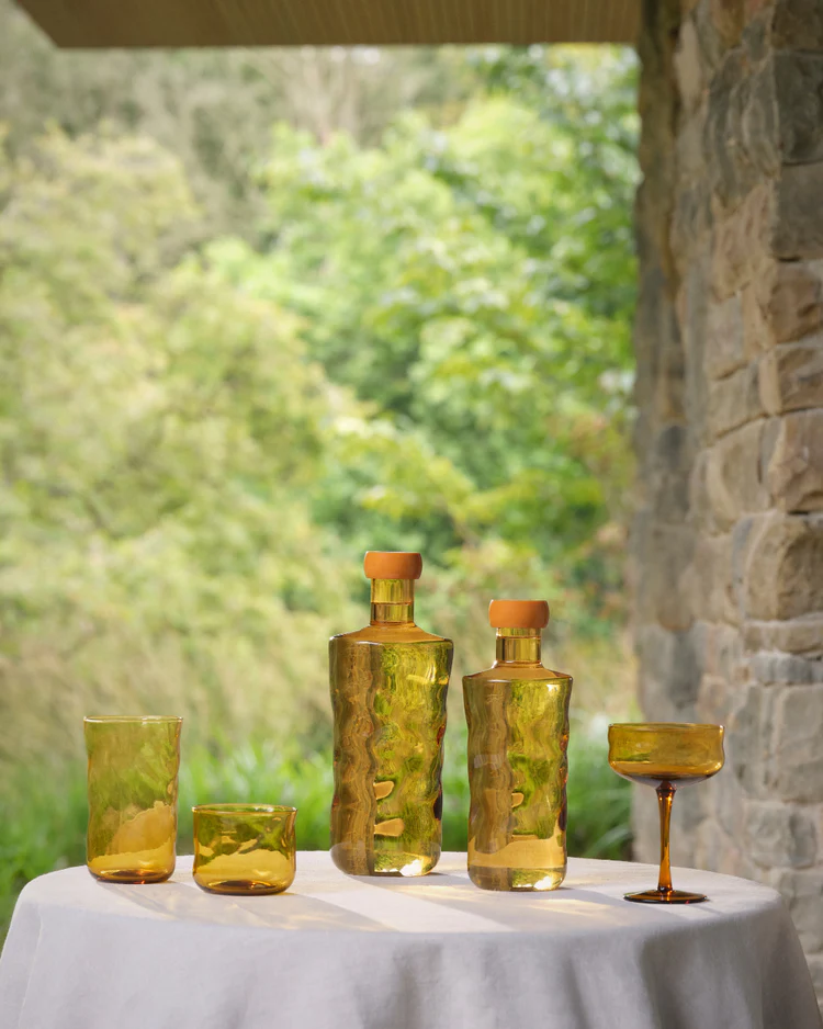 Karaf Paveau Swirl Large 1,25L Dune Okergeel