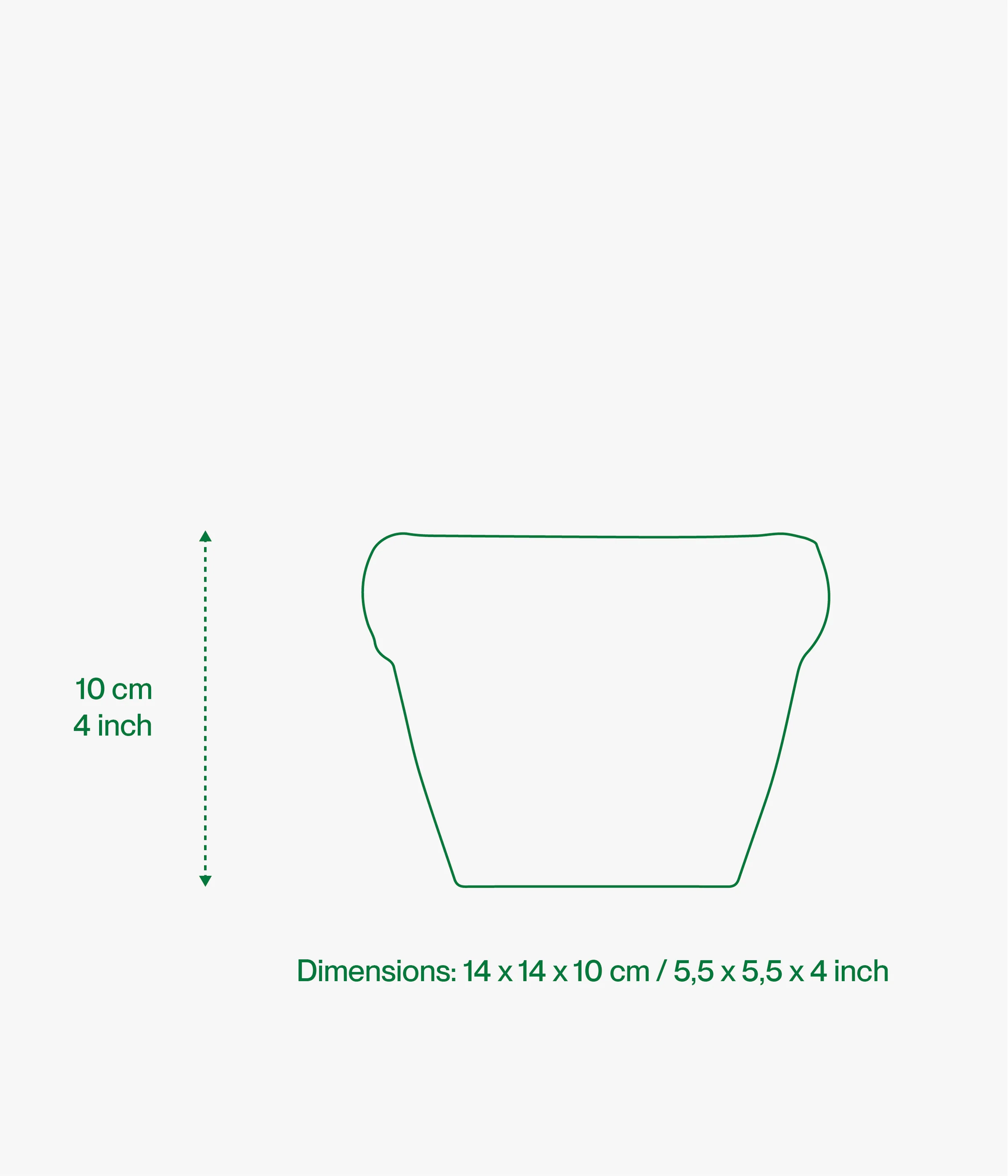 Bloempot Blow Up Planter Small Louis Moss Green
