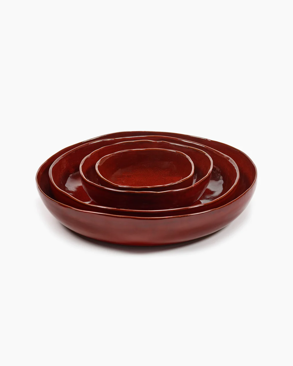 Serveer Schaal La Mere M D31,5 H6 cm Venetian Red