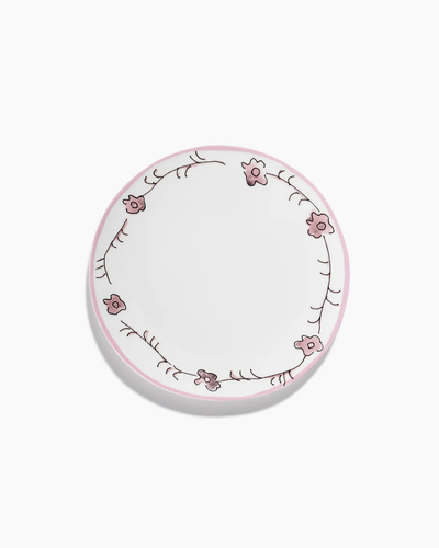 Bord Midnight Flowers M D24 H1,3 cm Dark Viola Pink