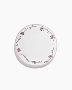 Bord Midnight Flowers M D24 H1,3 cm Dark Viola Pink