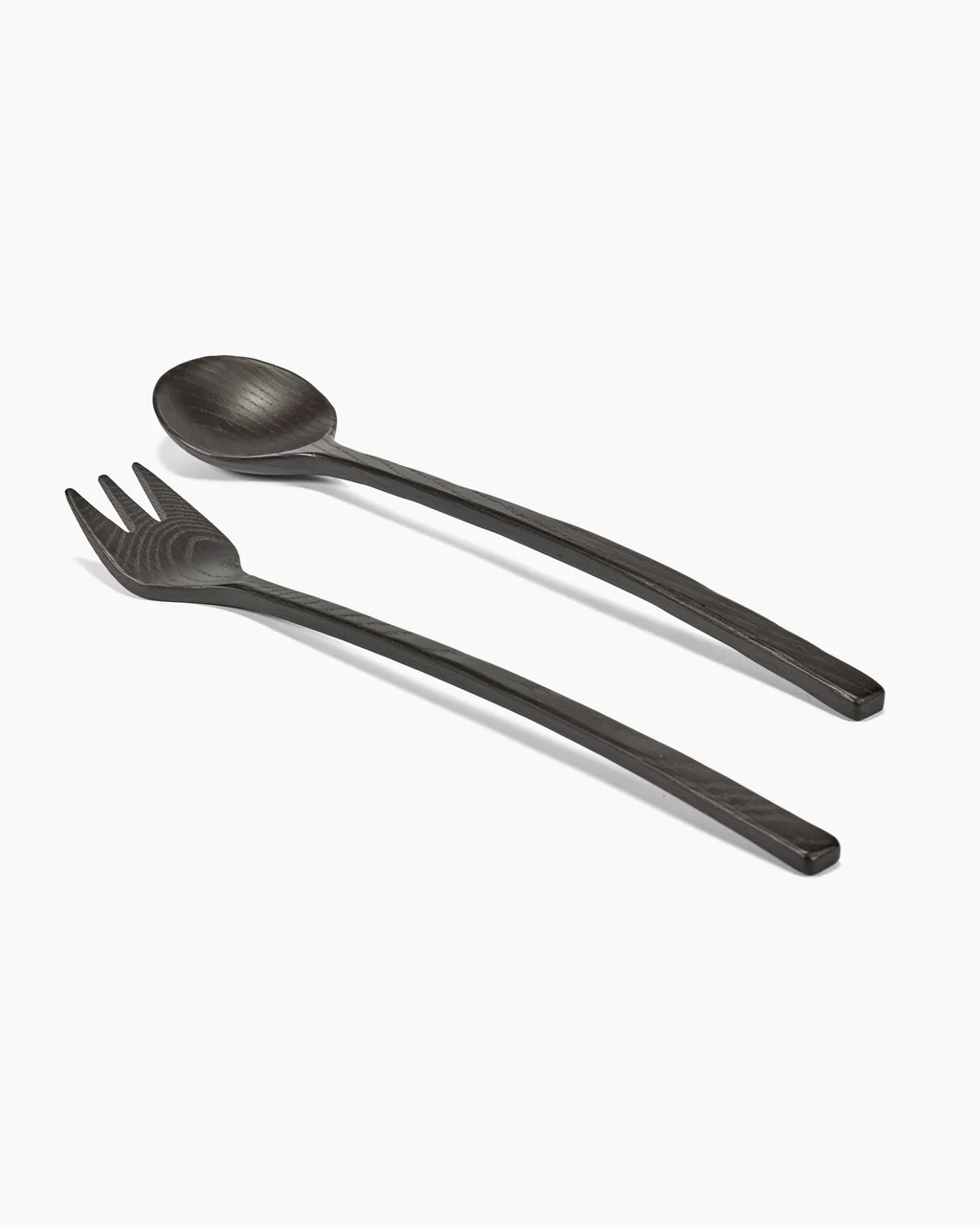 Slabestek La Mere Hout Vork en Lepel set 2 Black