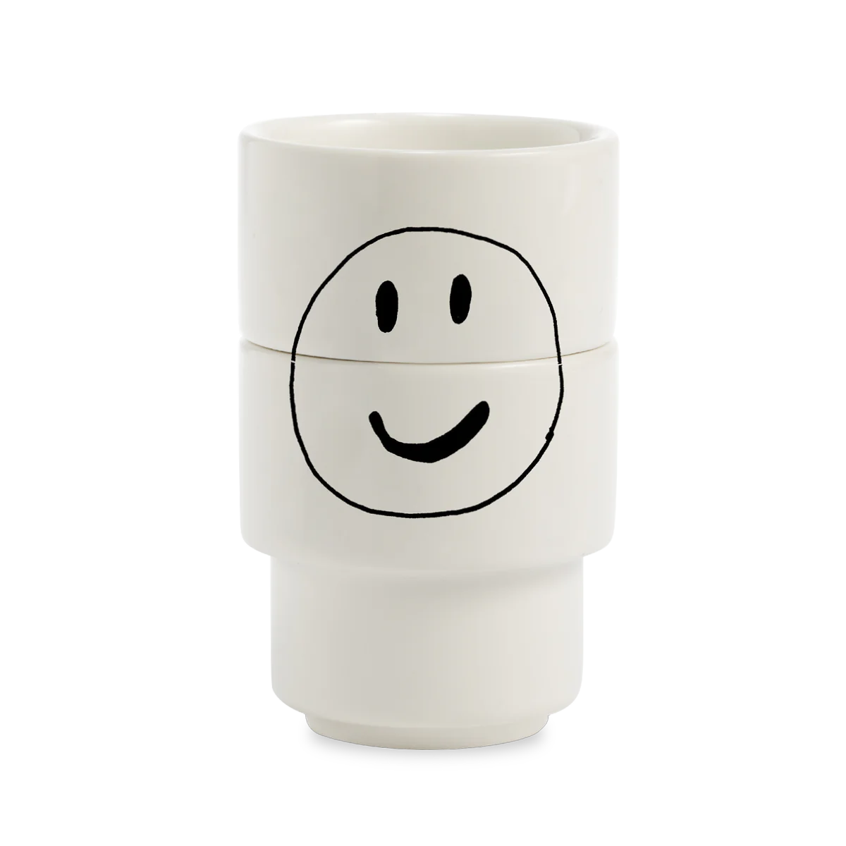 Eierdopjes Helen B Stapelbaar Smiley set 2