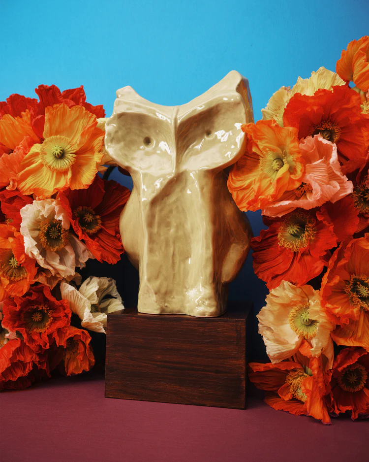 Vaas After Midnight L L19,5 B19,5 H30 cm Geel