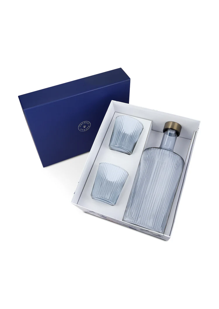 Giftbox Paveau Karaf + 2 Glazen Twilight
