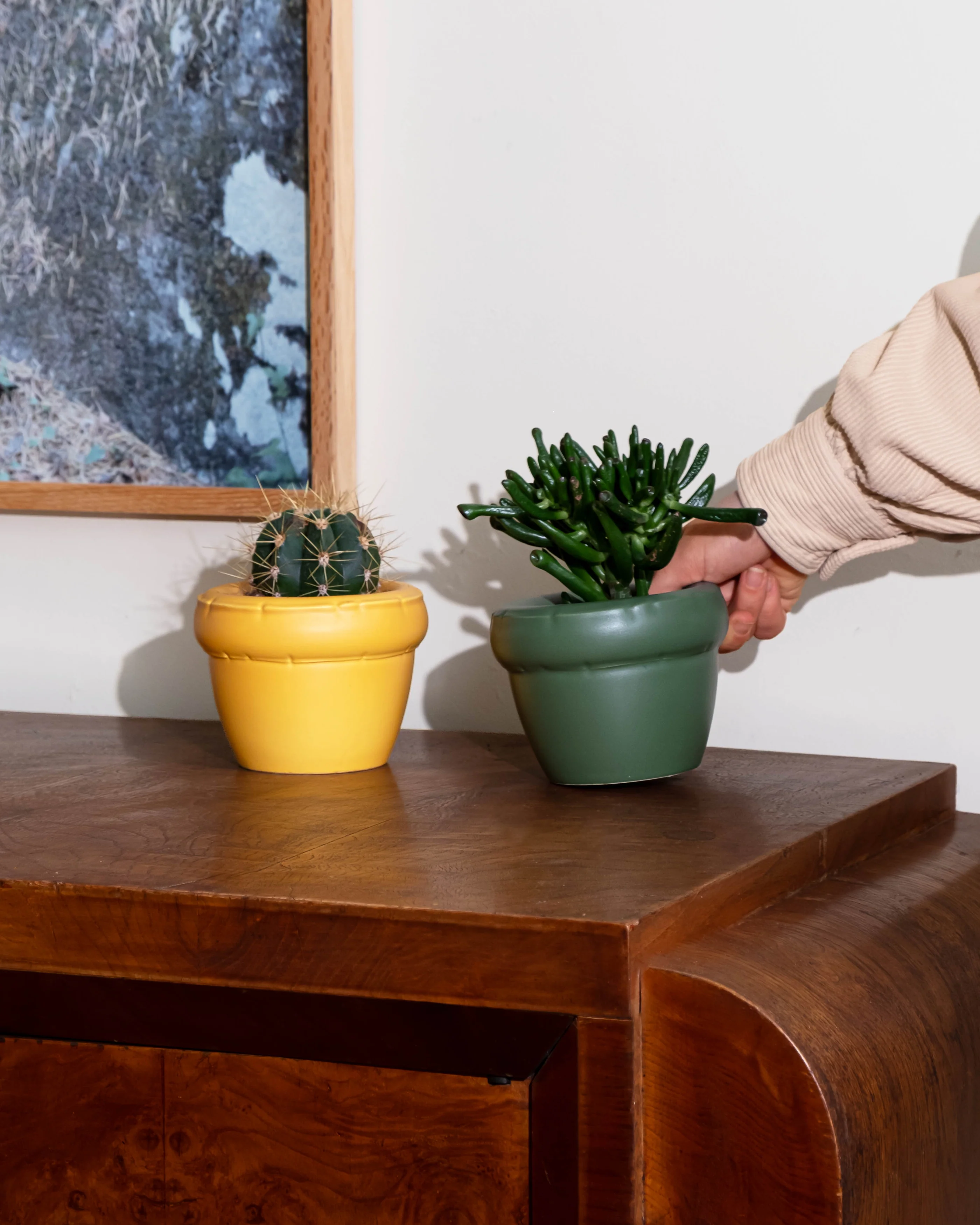 Bloempot Blow Up Planter Small Louis Moss Green