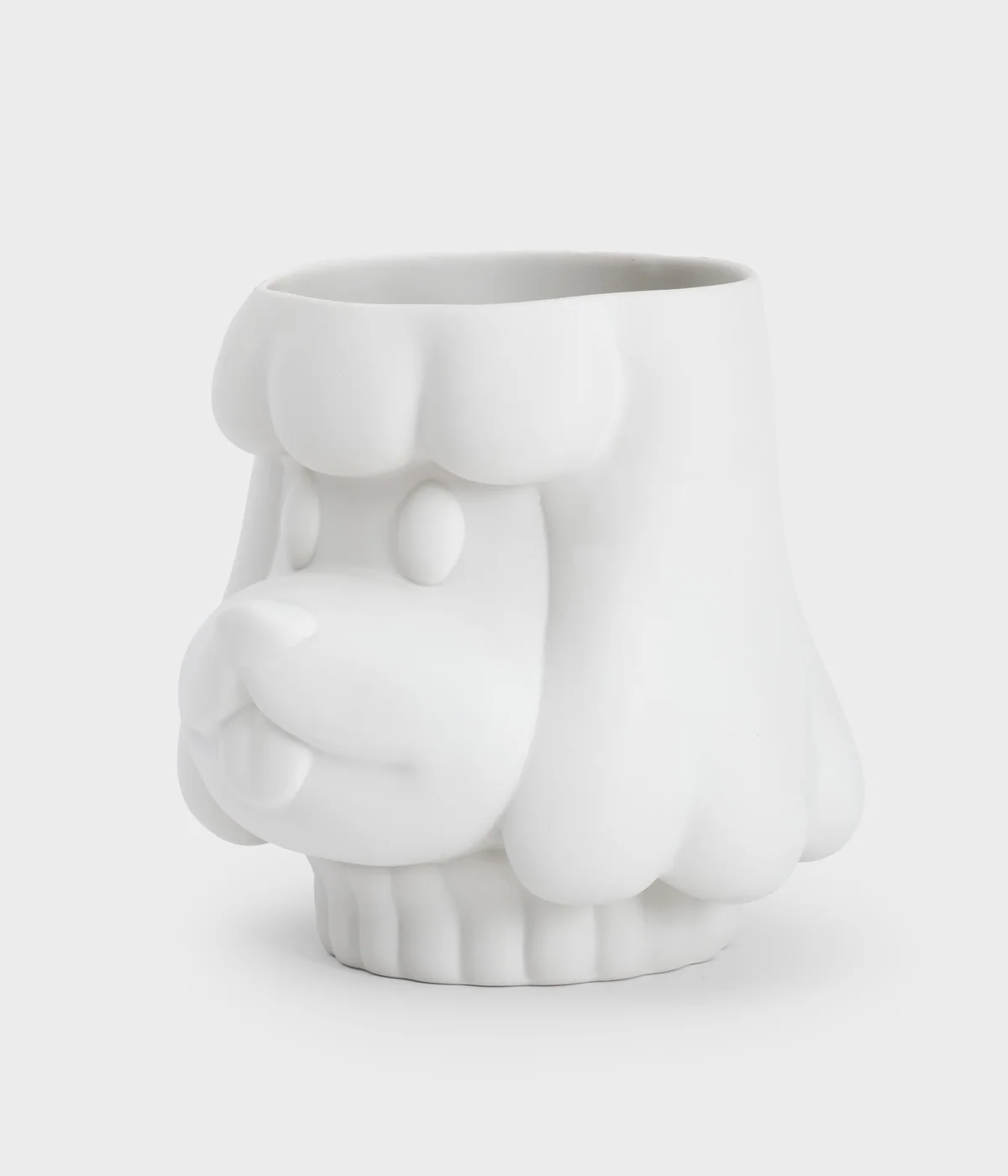Bloempot Ida Planter Dog White