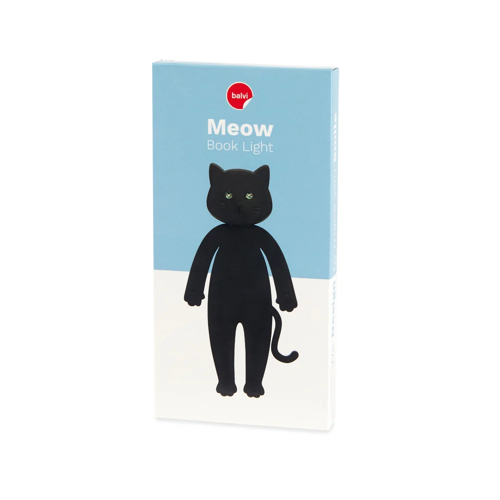 Lampje Book Light Meow Cat Black