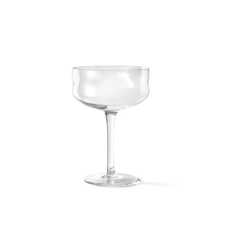 Champagne Coupe Paveau Swirl Wave Transparant