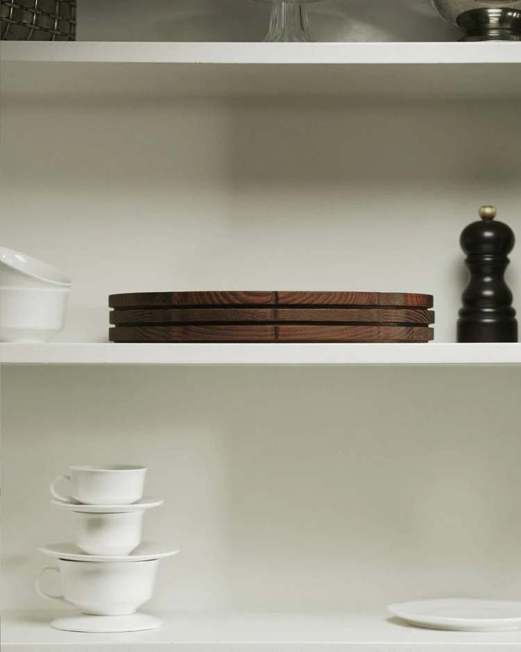 Dienblad Silhouette Ovaal L30 B21 H1,5 cm Hout