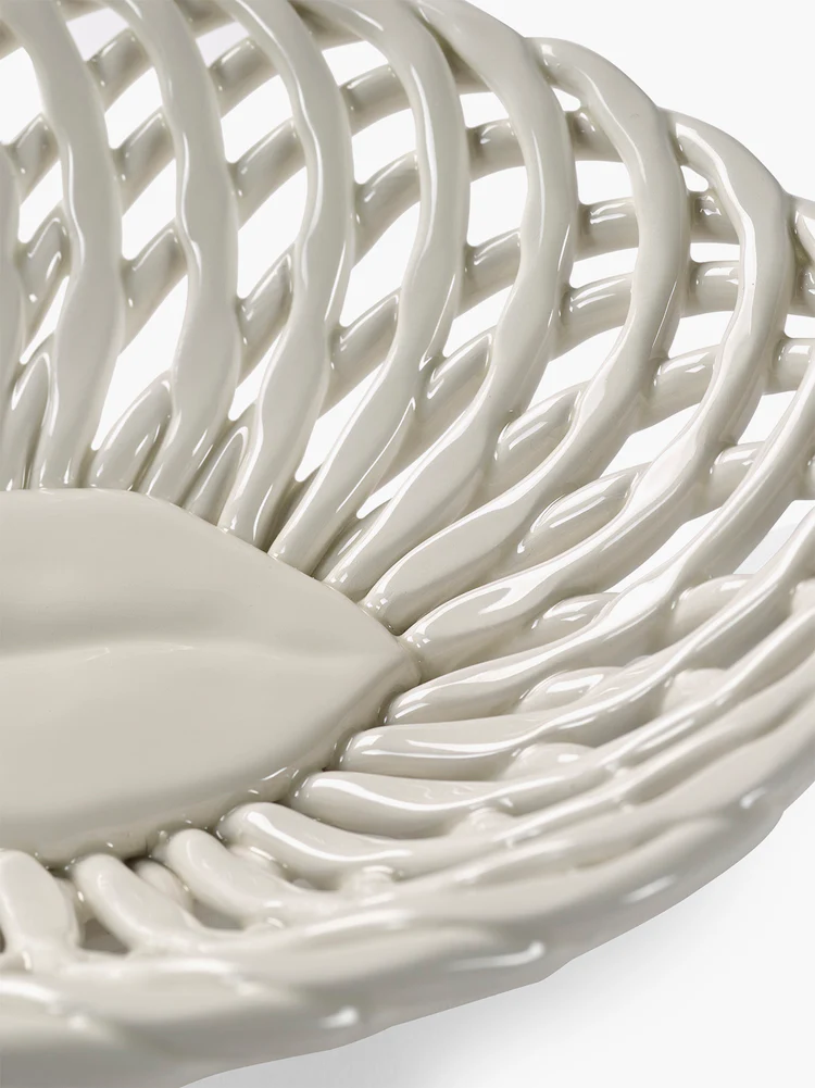 Mandje Lips Salvador Basket L27 B22 H7 cm Wit