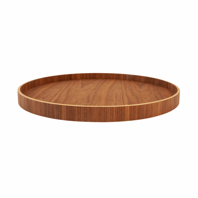 Plateau Serve Round M D40 cm Walnut
