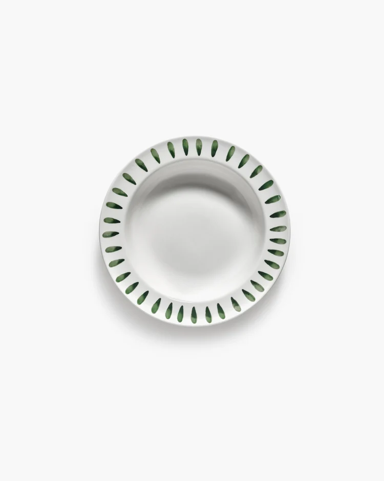Pastabord Charly Diep D23,5 H4,3 cm Green