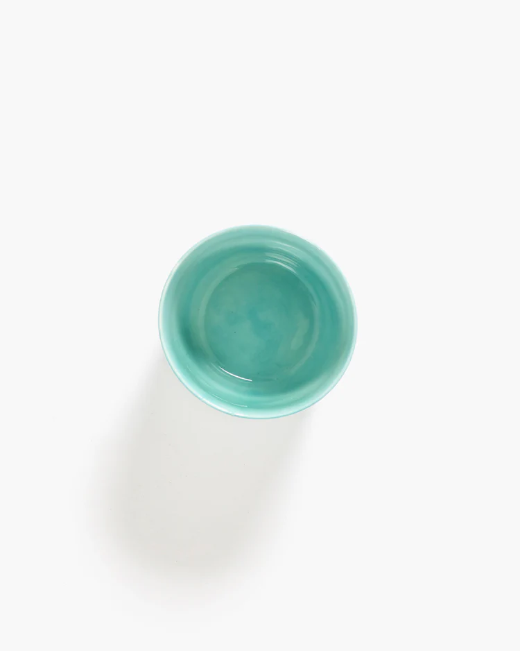 Espressokopje Feast 15 Cl Azure Swirl-Stripes Rood