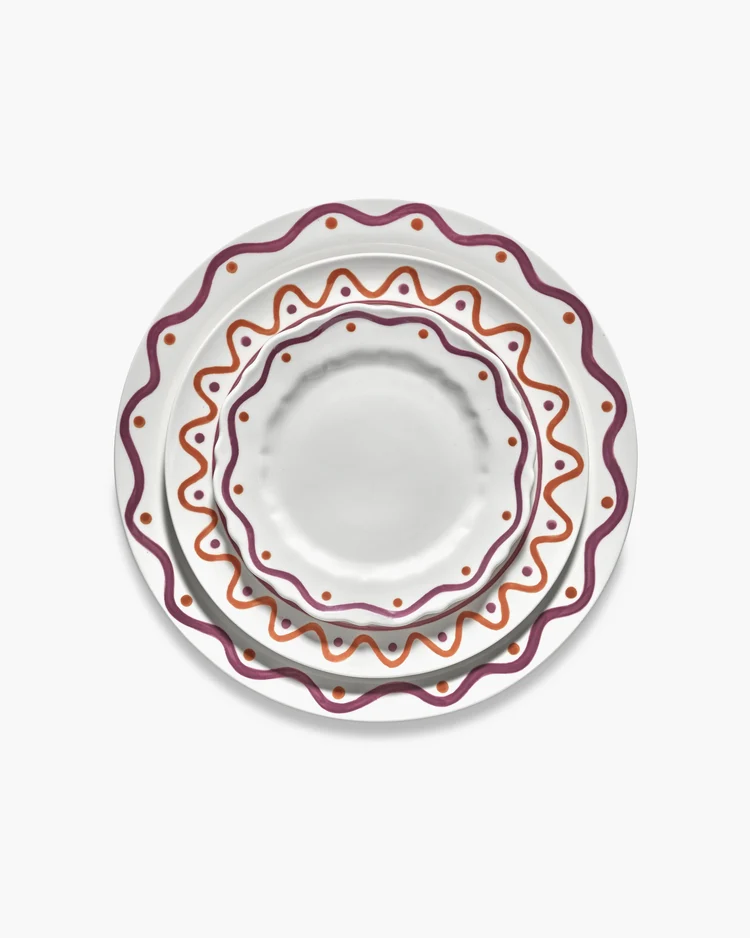 Serveerbord Charly Rond XL D33,5 H3 cm Purple