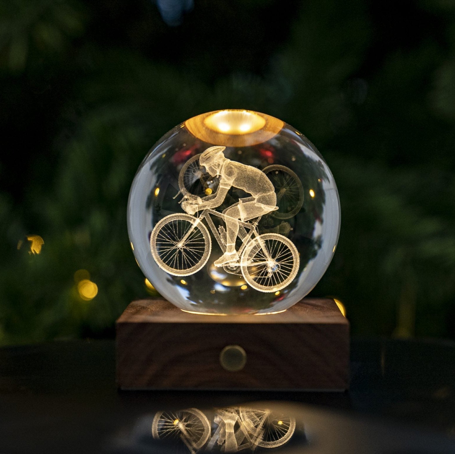 Lamp Gingko Amber Crystal Fiets