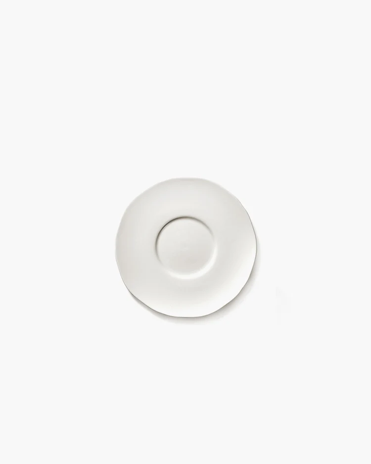 Bordje voor Koffiekop Silhouette D12,7 H1,13 cm Wit