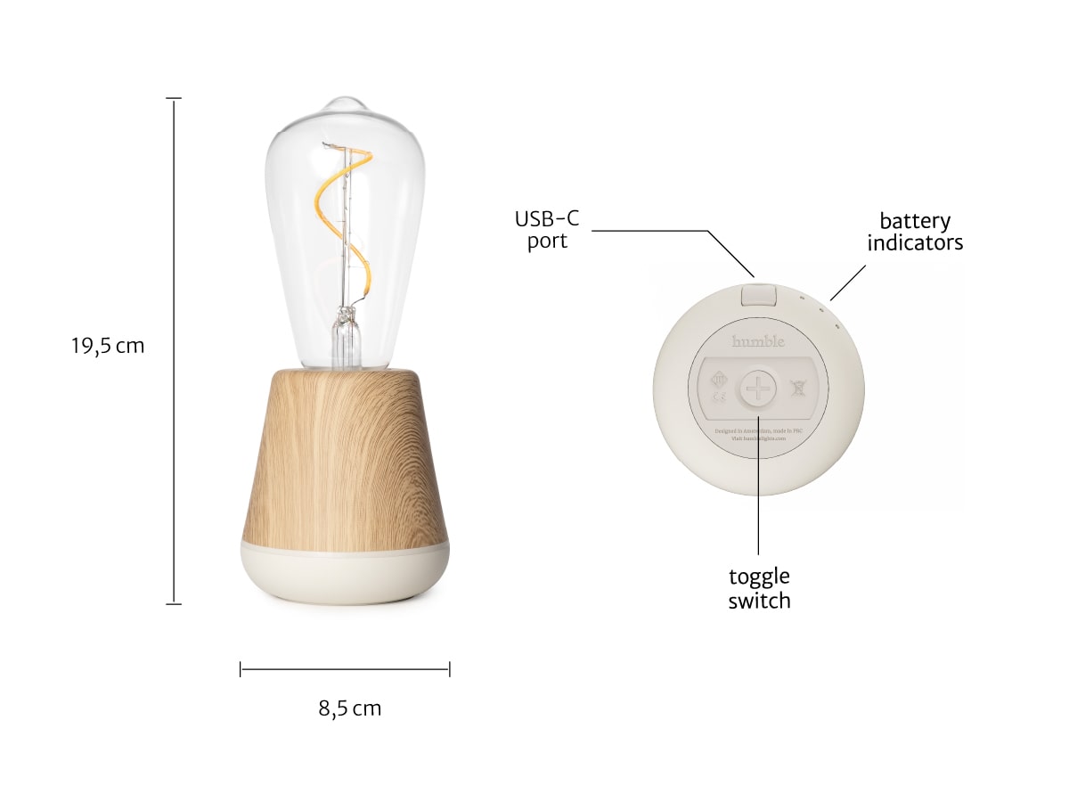 Lamp Humble One Wood (meerdere kleuren)