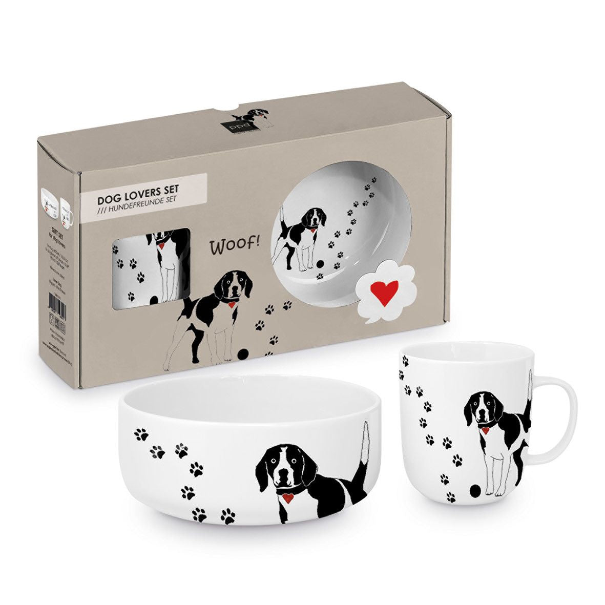 Koffietas + Bowl PPD Dog Atelier Chiens