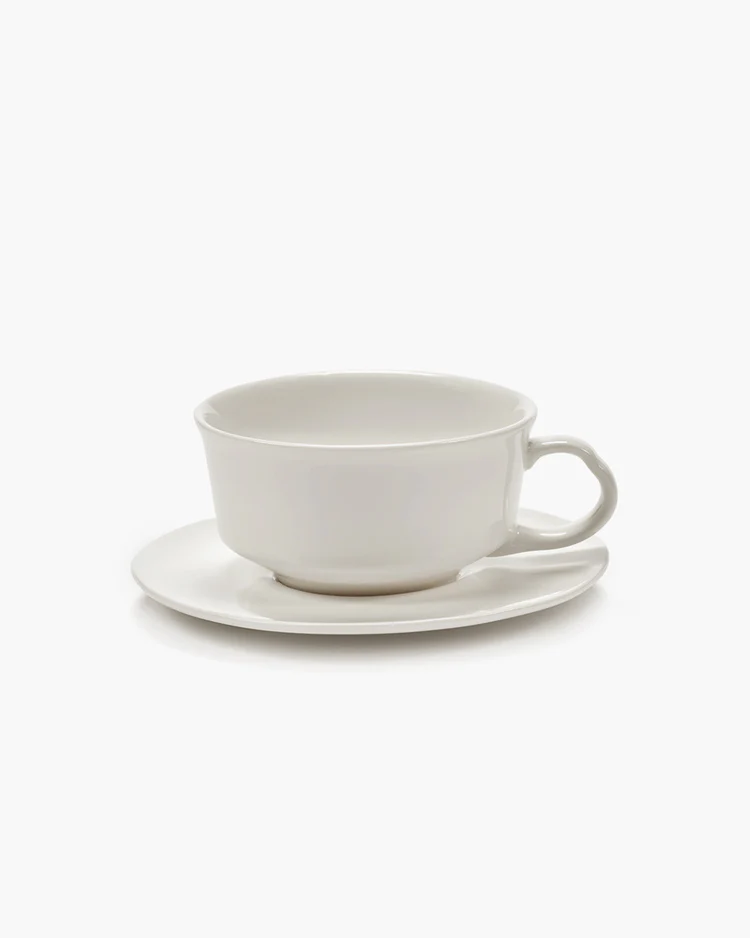 Bordje voor Espressokop Silhouette D10,3 H0,92 cm Wit