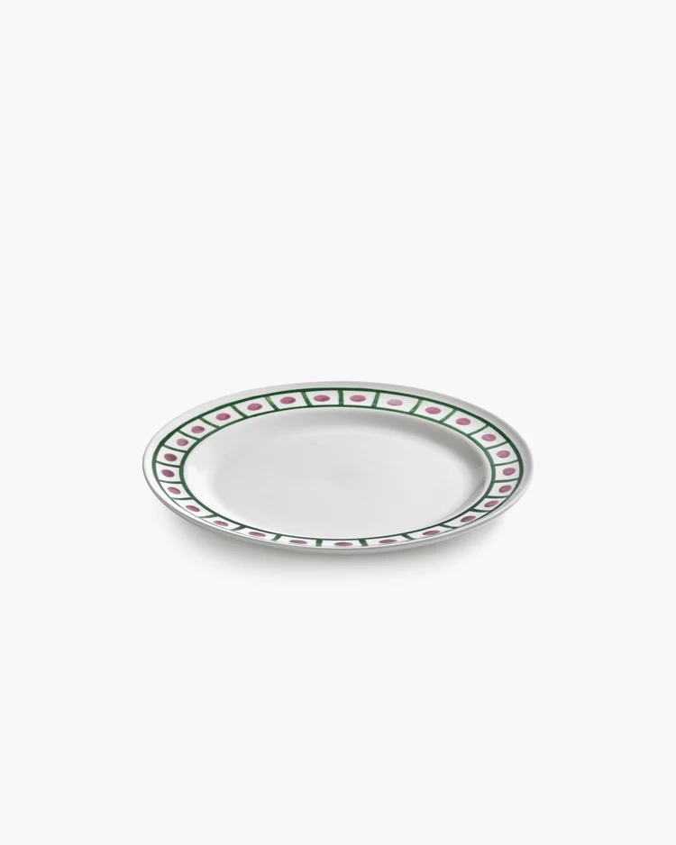 Bord Charly Diner L D27 H3,1 cm Bordeaux Green