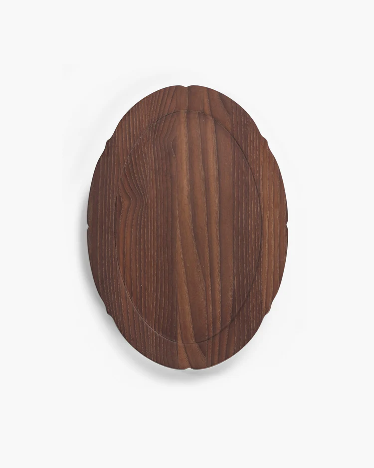 Dienblad Silhouette Ovaal L30 B21 H1,5 cm Hout