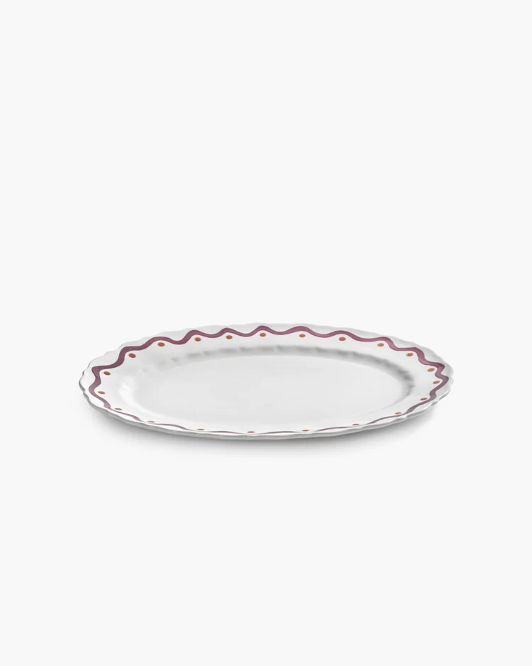 Serveerbord Charly Ovaal XL L40 B28 H2,8 cm Purple