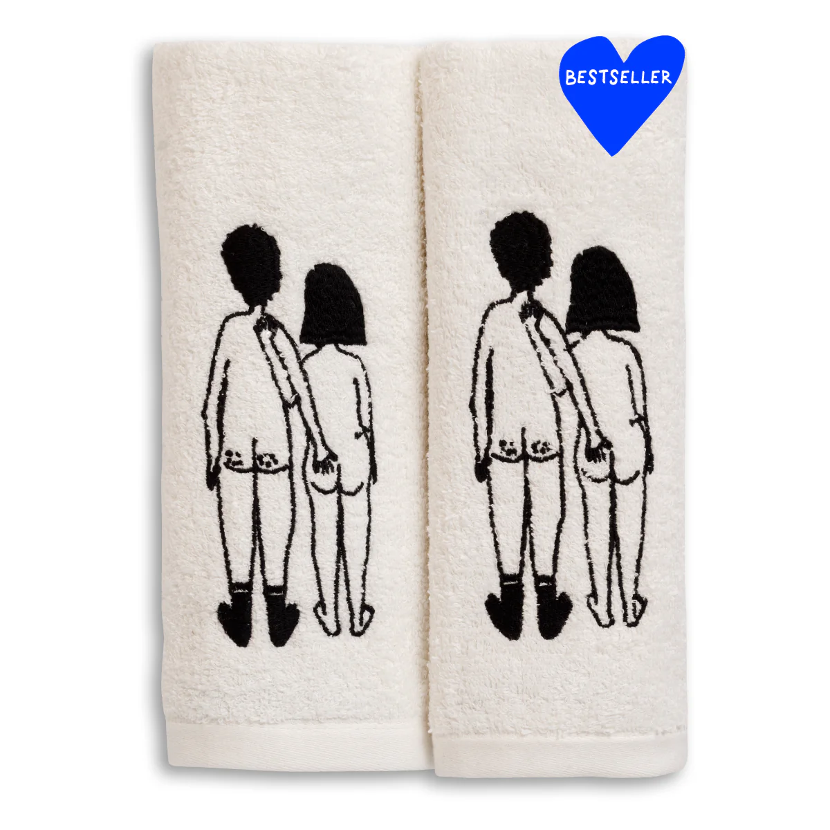 <transcy>Guest towels Helen B Naked Couple Back set 2</transcy>