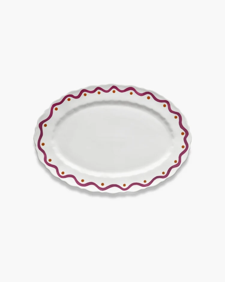Serveerbord Charly Ovaal XL L40 B28 H2,8 cm Purple