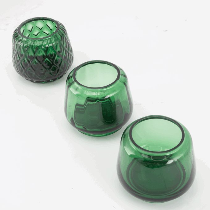 Theelichtjes Kuro Mix Set 3 Moss Green