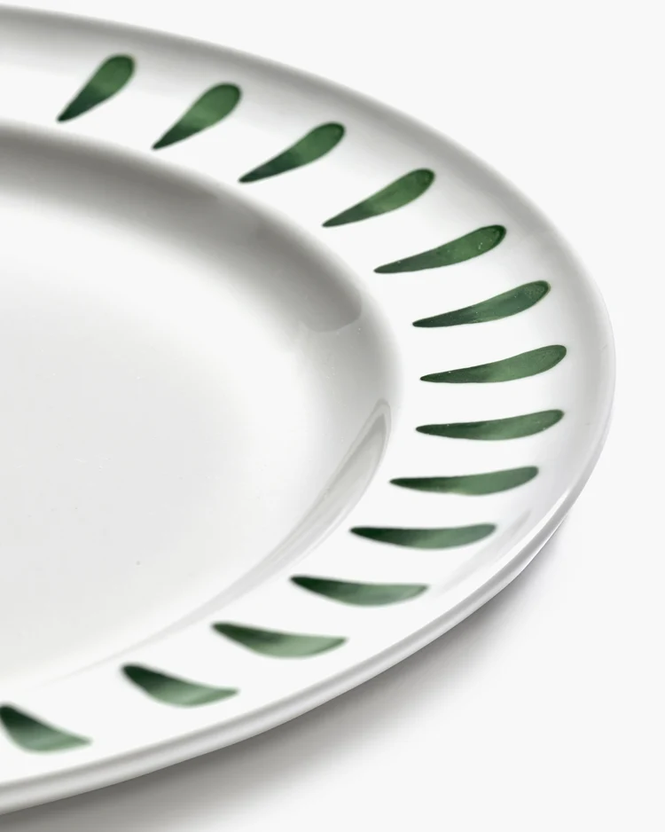 Bord Charly Diner L D27 H3,1 cm Green