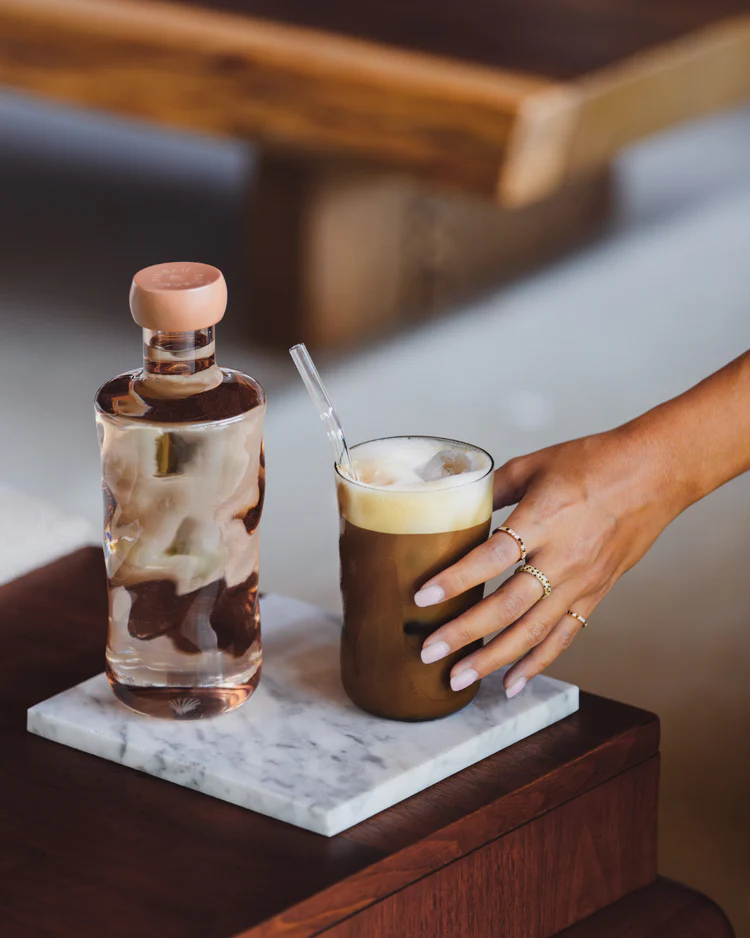 Waterglas Paveau Swirl Longdrink Glow Terracotta