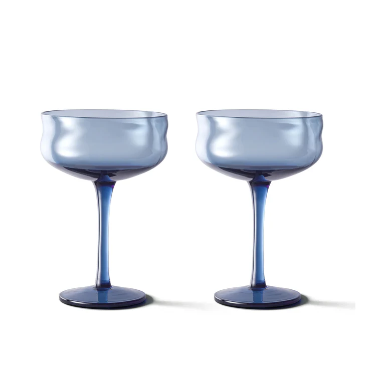 Champagne Coupe Paveau Swirl Midnight Donkerblauw