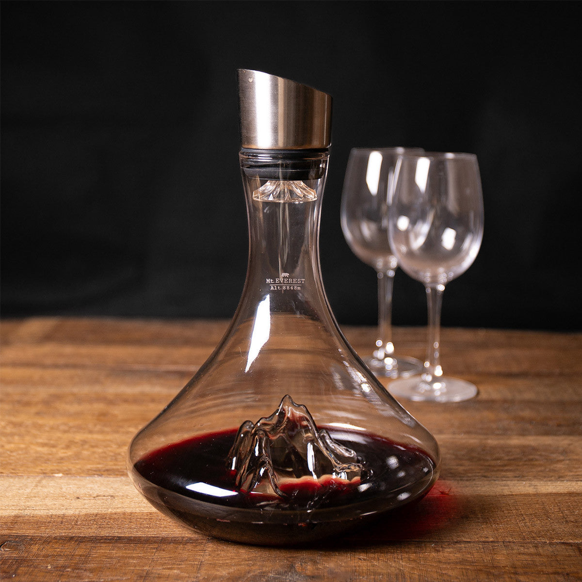 Karaf Wijn Decanter Topographic Mount Everest