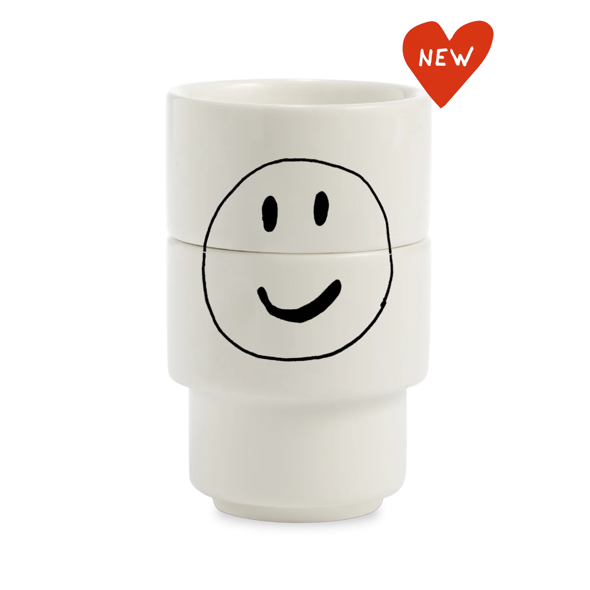 Eierdopjes Helen B Stapelbaar Smiley set 2