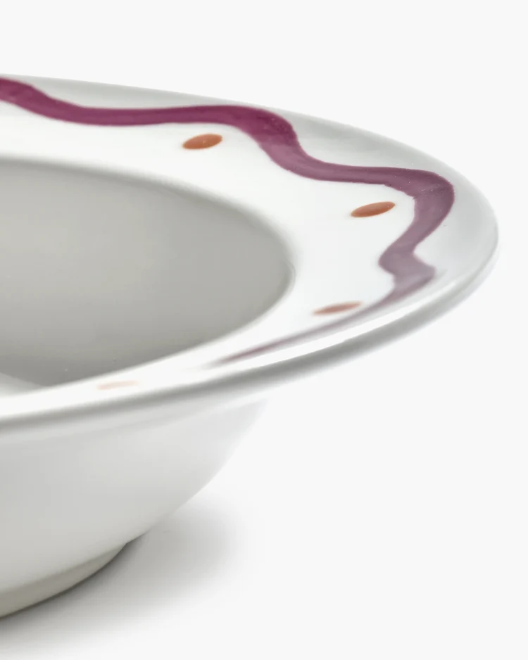 Pastabord Charly Diep D23,5 H4,3 cm Purple