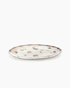 Serveerschaal Midnight Flowers Ovaal L B46,5 L30 H2,4 cm Mirtillo Pink