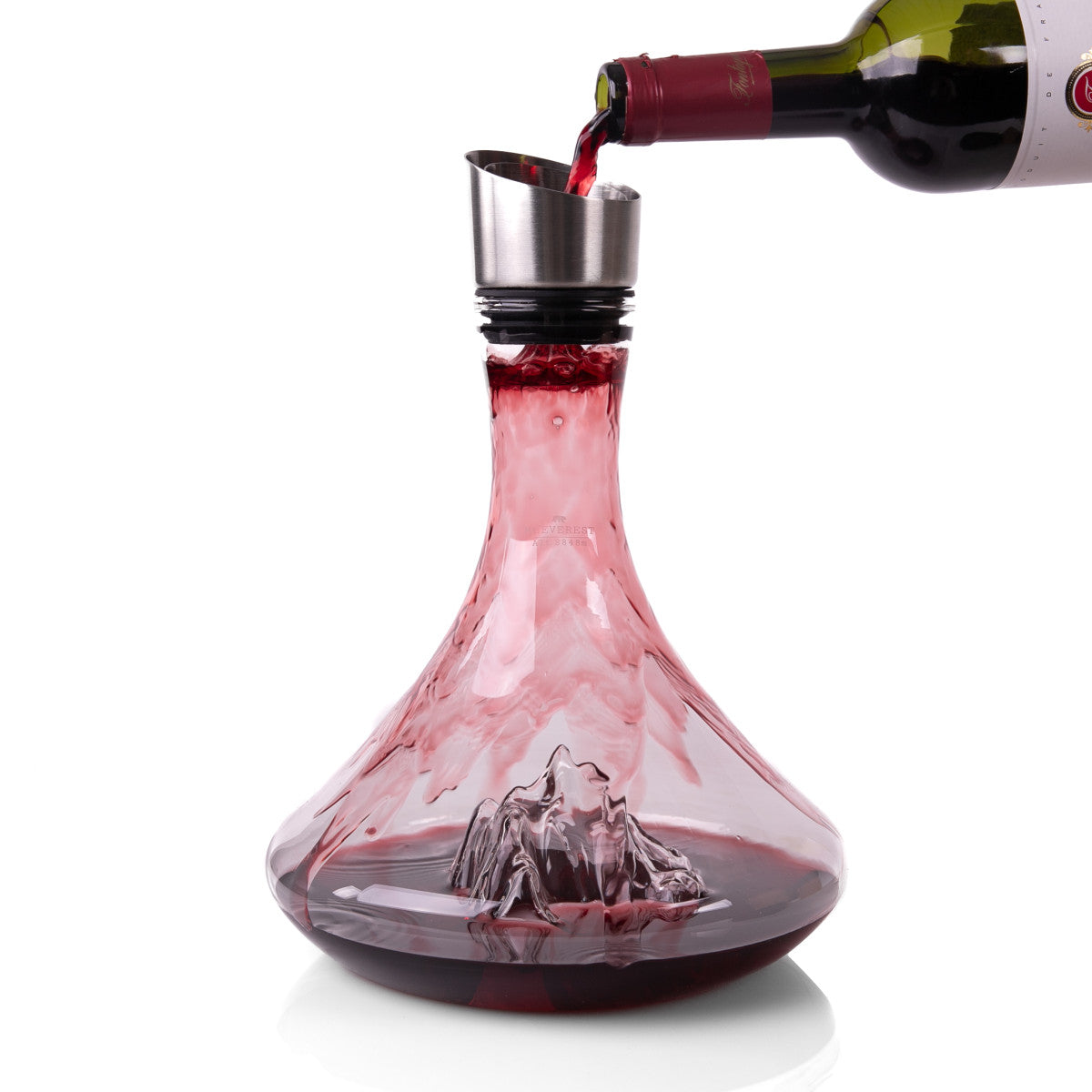 Karaf Wijn Decanter Topographic Mount Everest