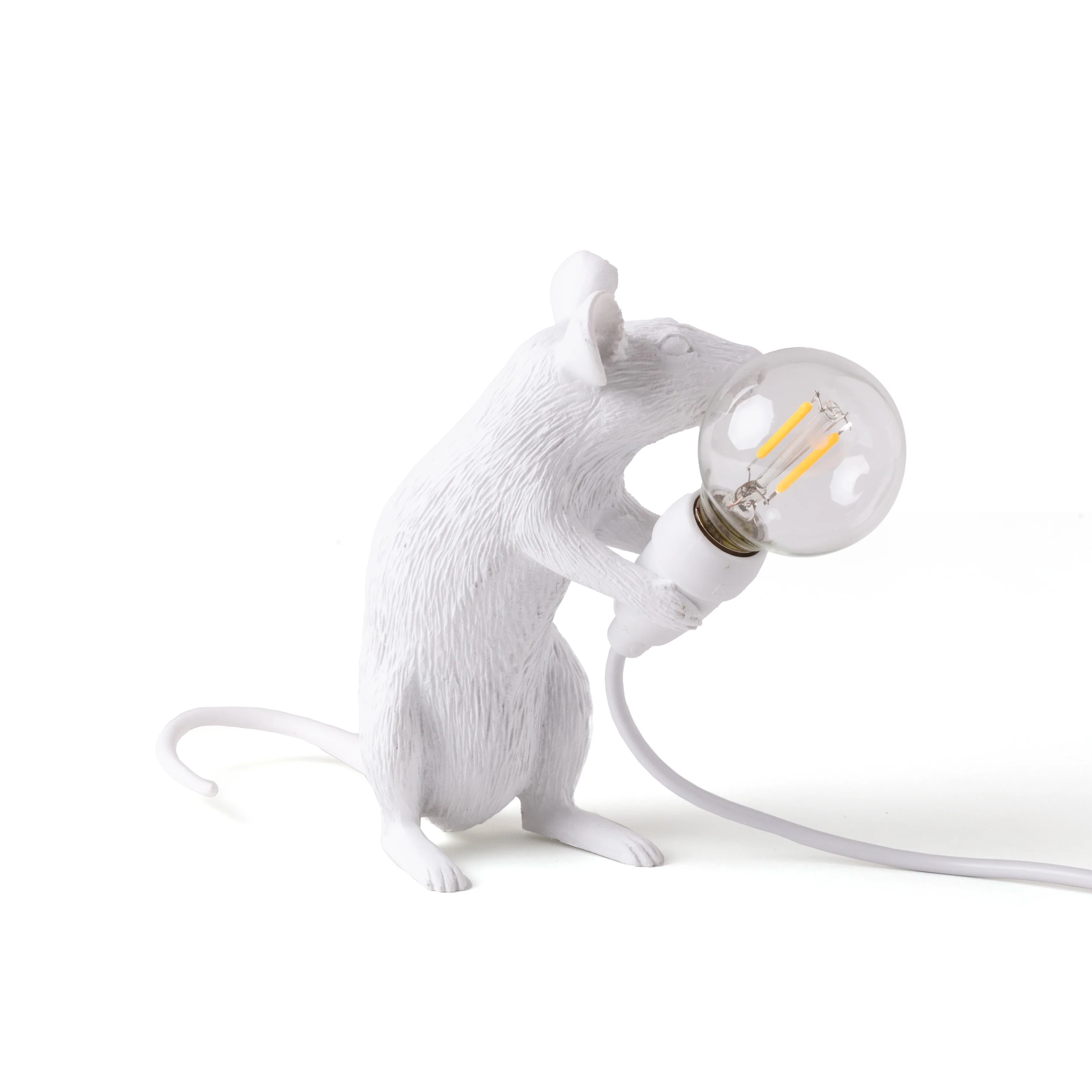 <transcy>Lamp Seletti Mouse Sitting White</transcy>
