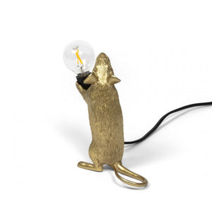 Lamp Seletti Mouse Standing Gold