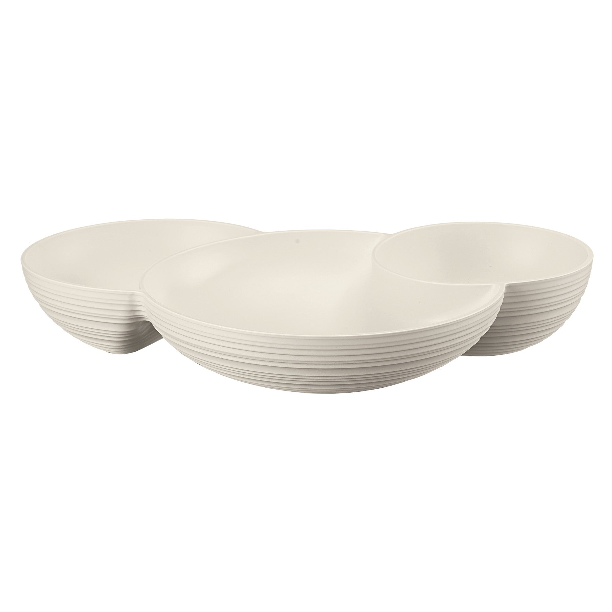 Schaal Tierra Guzzini  Hors d'ouvres Trio Dish Milk White
