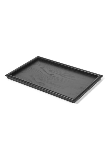 Plateau Dédé Tray Hout L L65 x B43 x H3,7 cm Zwart