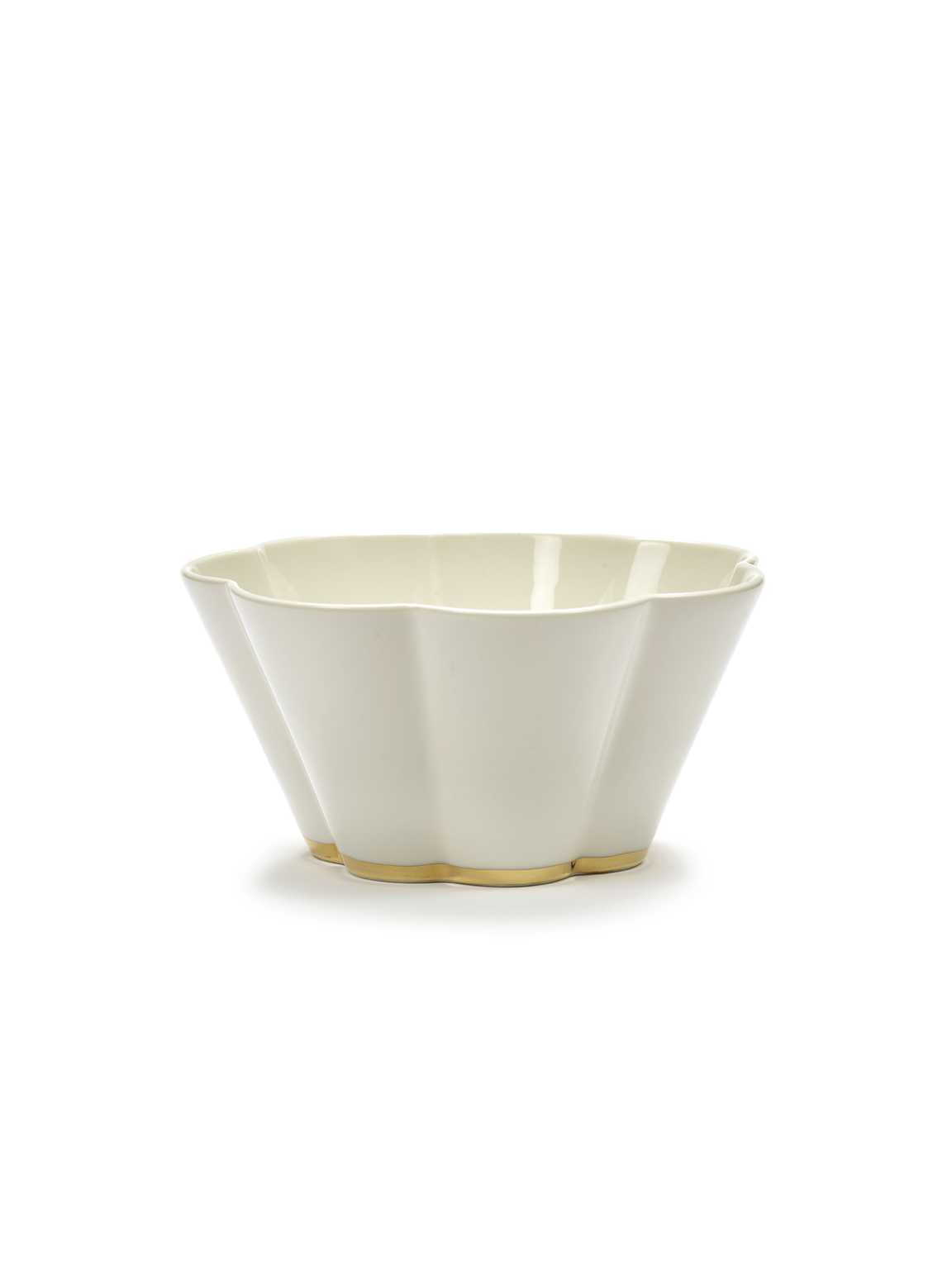<transcy>Bowl Desiree Ribbed XL D15 H8 White Gold</transcy>