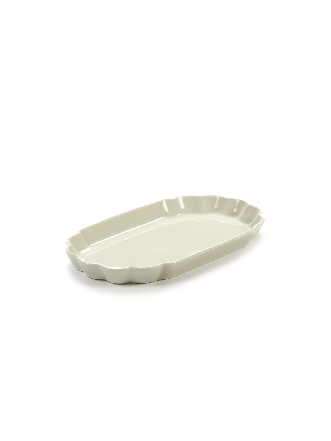 Bord Desiree Geribbeld Ovaal M L22,2 B12,5 H2,5 Wit