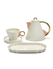 Afbeelding in Gallery-weergave laden, Bord Desiree Geribbeld Ovaal M L22,2 B12,5 H2,5 Wit