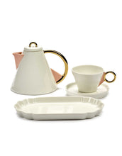 Afbeelding in Gallery-weergave laden, Bord Desiree Geribbeld Ovaal M L22,2 B12,5 H2,5 Wit