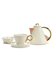Afbeelding in Gallery-weergave laden, Bordje Desiree Cappuccino D12 H1,8 Wit