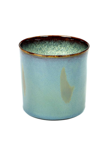 BEKER CYLINDER HOOG D7,5 H7,5 SMOKEY BLUE / MISTY GREY