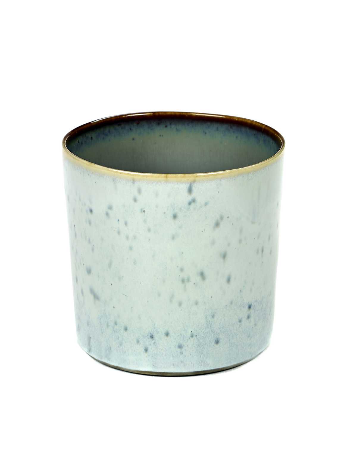 BEKER CYLINDER HOOG D7,5 H7,5 LIGHT BLUE / SMOKEY BLUE