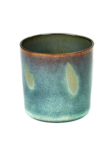 BEKER CYLINDER HOOG D7,5 H7,5 MISTY GREY / SMOKEY BLEU